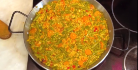 Paella de verduras