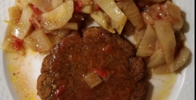 Amburger con finocchi al pomodoro